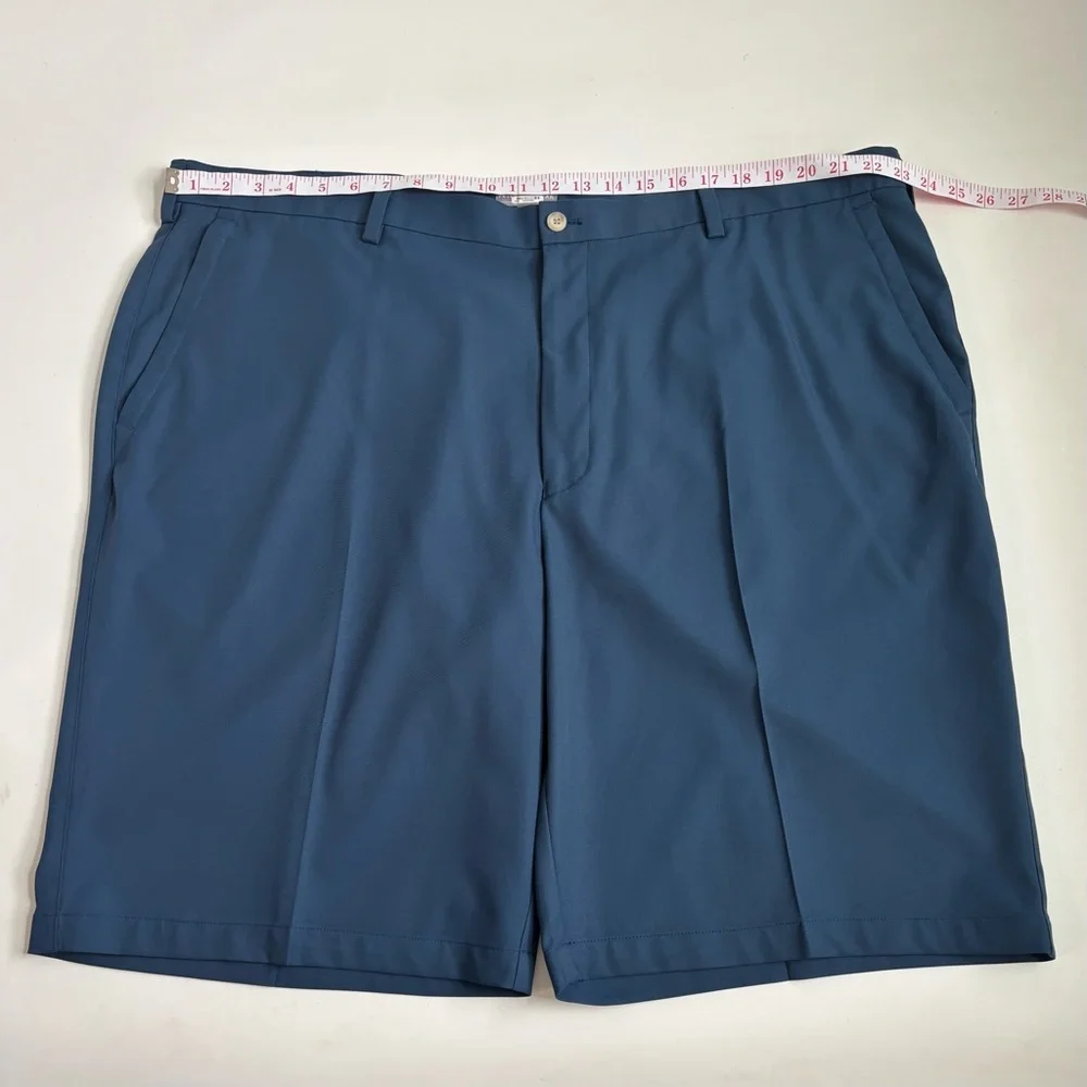 Peter Millar Wicking Performance Golf Shorts Mens 46 Navy Blue